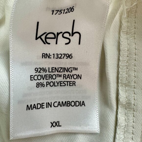 New Kersh Shorts Women's Size XXL Cream Pull On Drawstring Deep Pockets Coastal - Picture 10 of 13